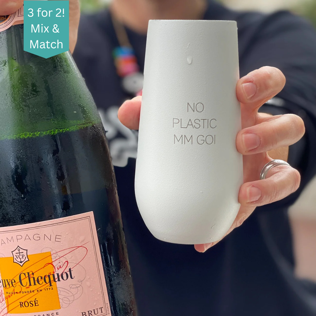 CHAMPAGNE FLUTE: #NoPlasticMmGoi