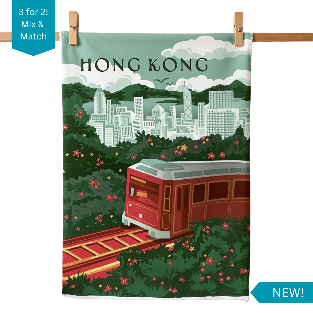 TEA TOWEL: Peak Tram