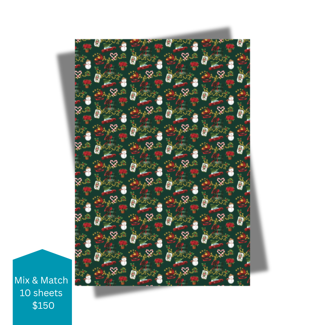 CHRISTMAS CHARITY GIFT WRAP: Festive Icons