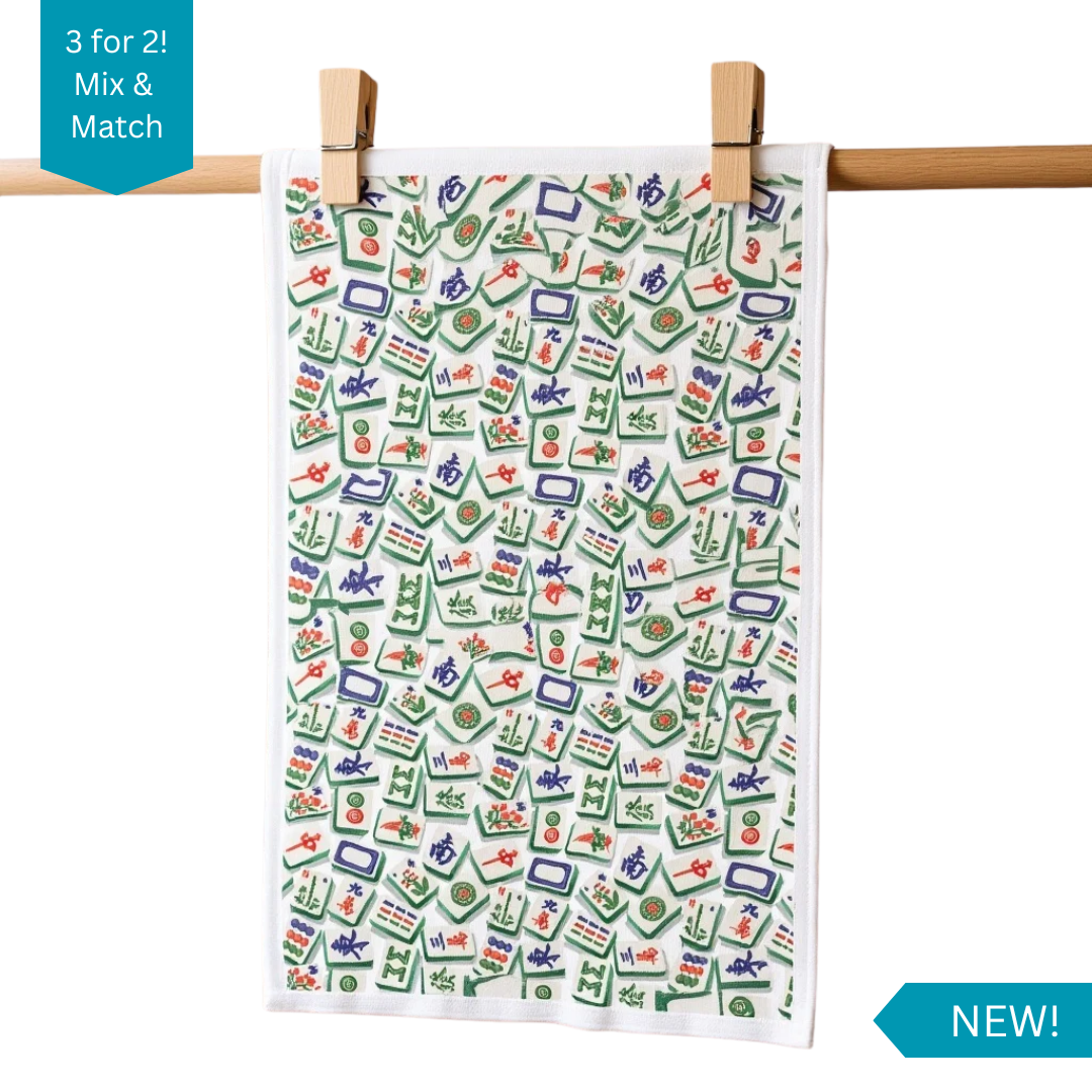 TEA TOWEL: Mahjong