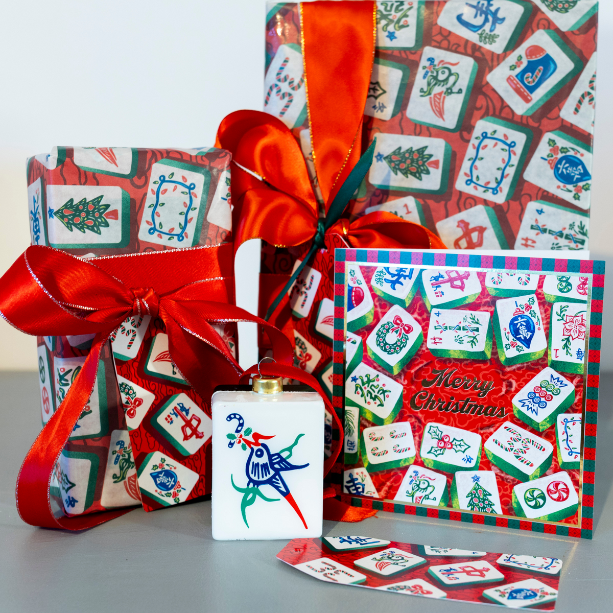 CHARITY CHRISTMAS CARD: Festive Mahjong (8 pack)