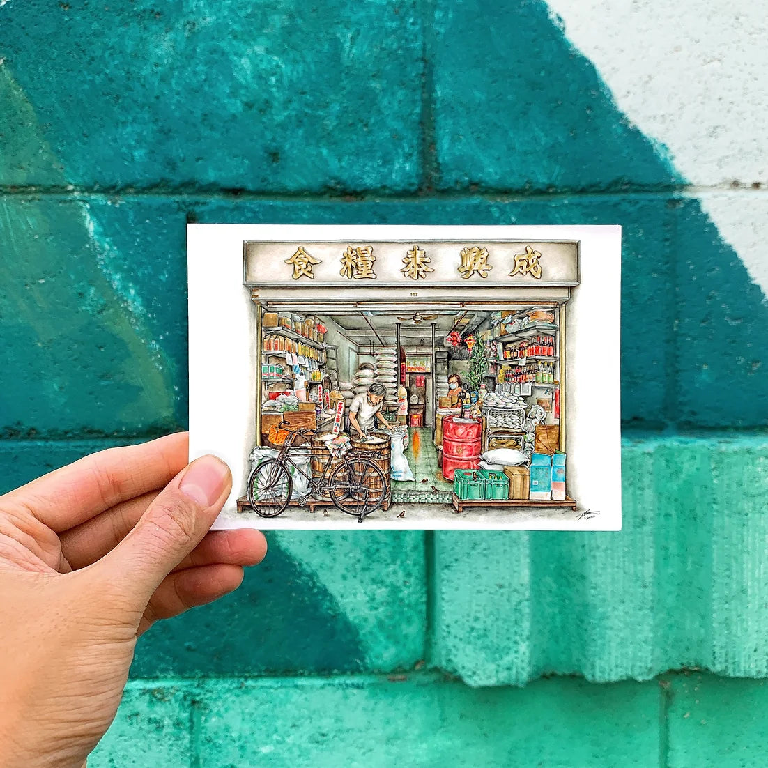 POSTCARD SET: Set of 6 - Markets and Stalls