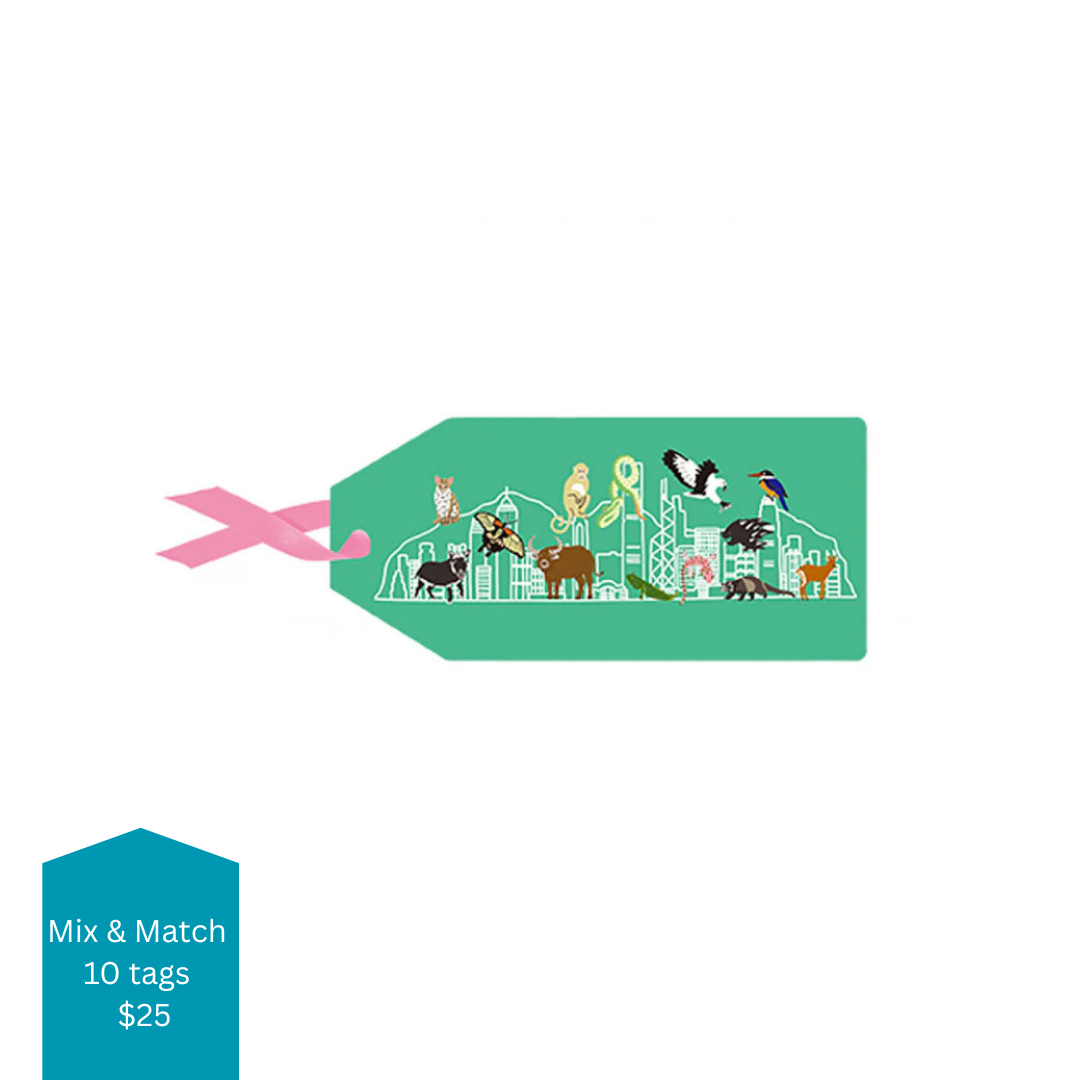 GIFT TAGS: HK Wildlife (green)