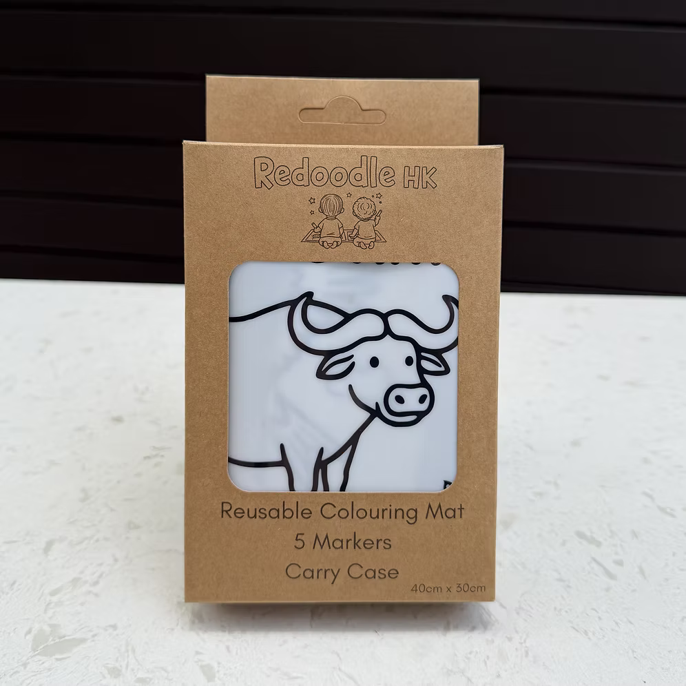 REUSABLE COLOURING MAT: Hong Kong Animals
