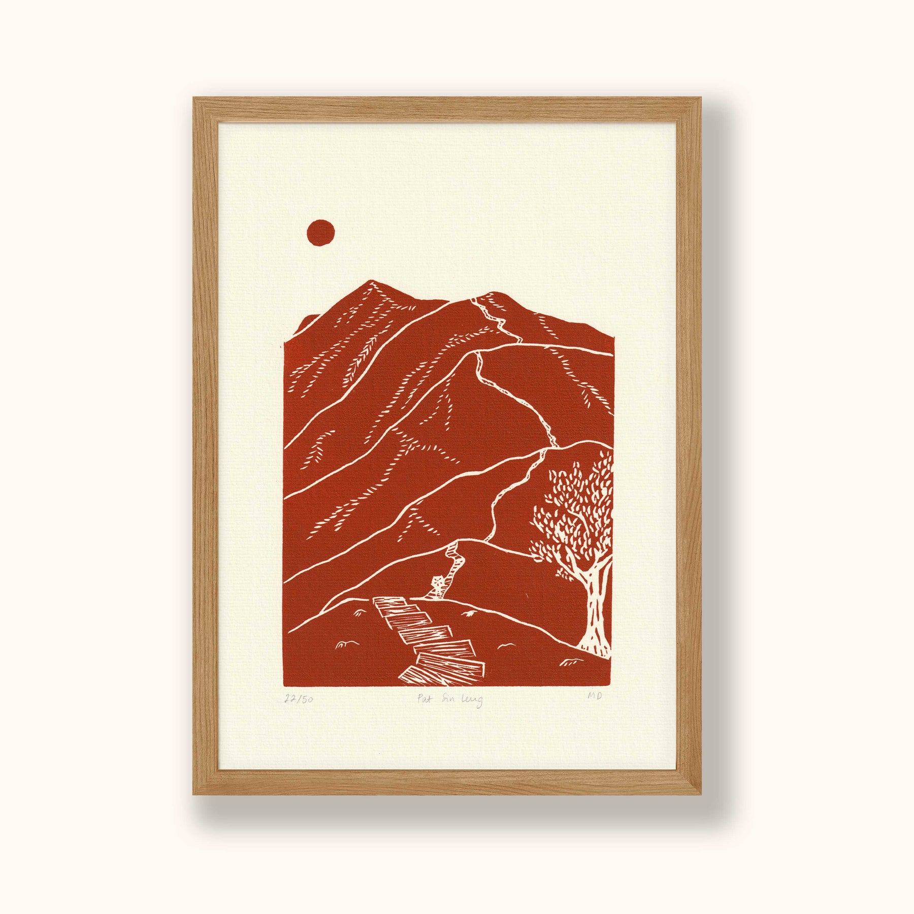 COULEUR AUBE PRINT: Pat Sin Leng Linoprint (available in 4 colours)