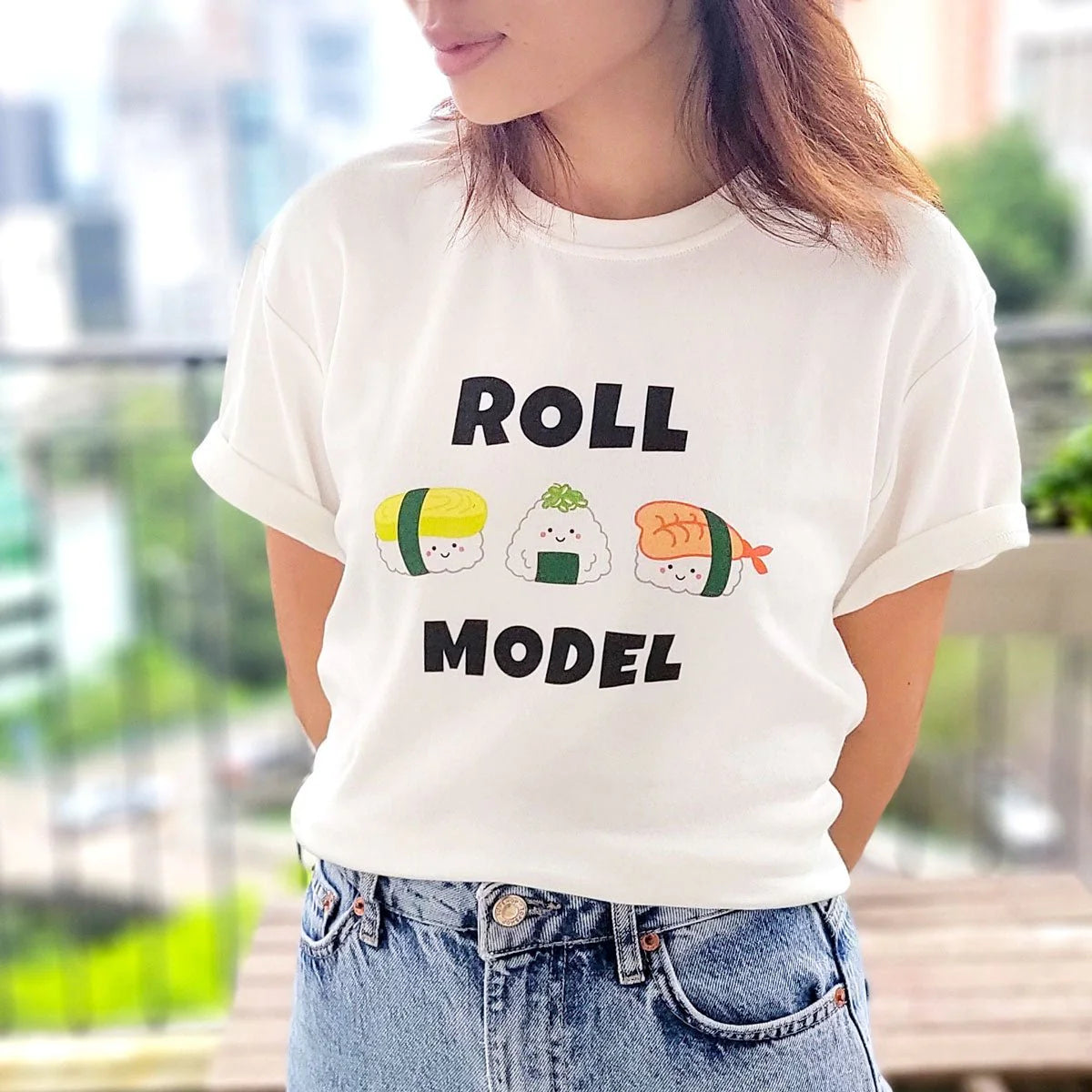 ORGANIC ADULT T-SHIRT: Sushi