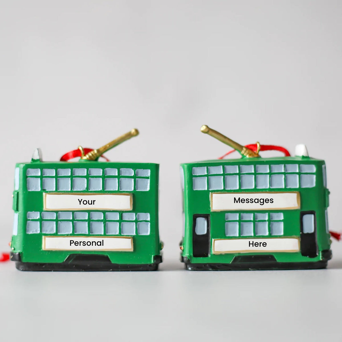 PERSONALISED HANGING DECORATION: Thank You Teacher Tram (3 colours)