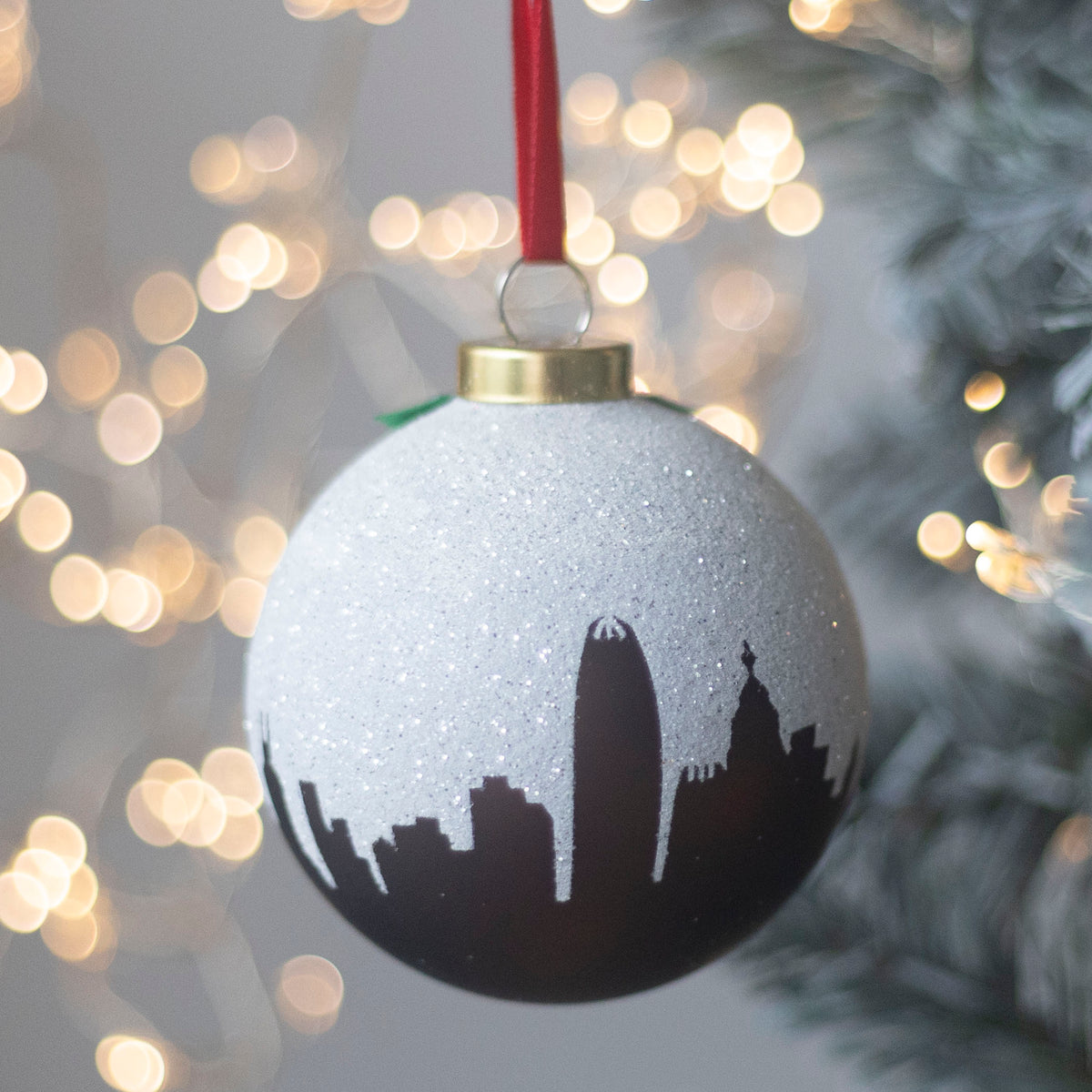 GLASS BAUBLE: Xmas Pudding