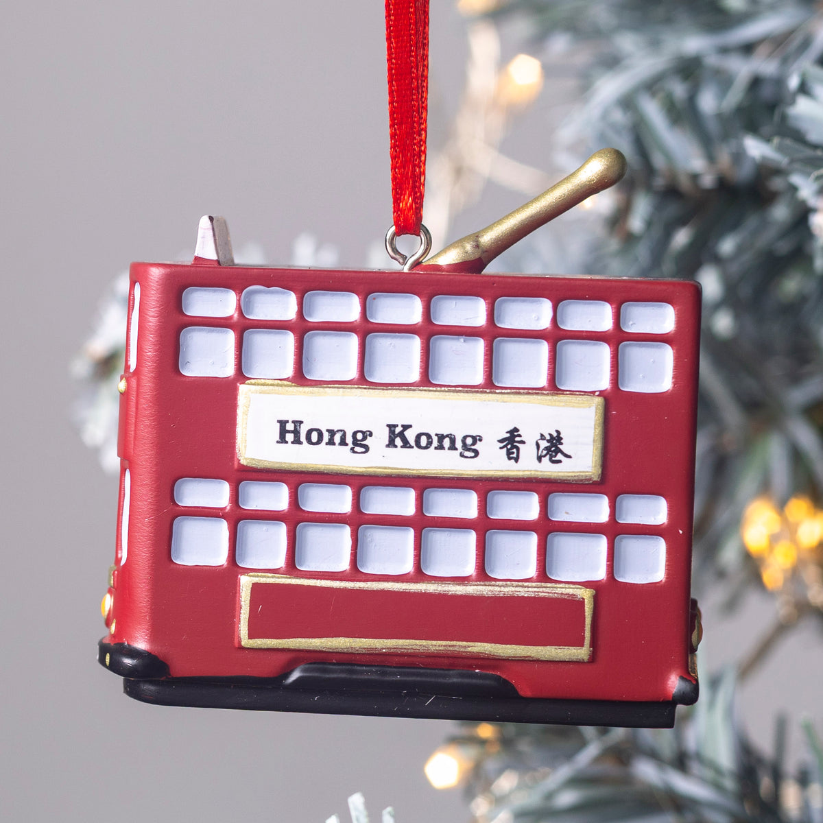 HANGING DECORATION: Red Tram