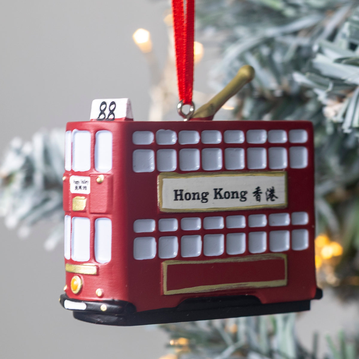 HANGING DECORATION: Red Tram
