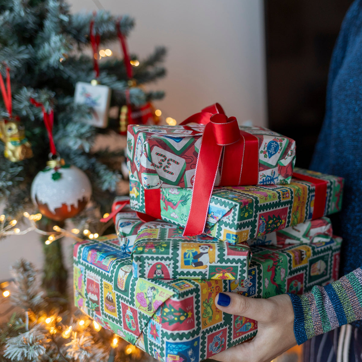 CHARITY CHRISTMAS GIFT TAG: Stamp Collection