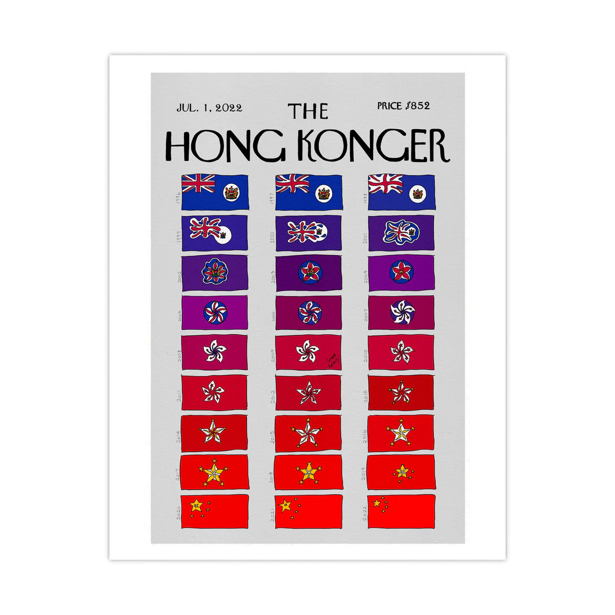 LIMITED SERIES SOPHIA HOTUNG PRINT: Flagpolar