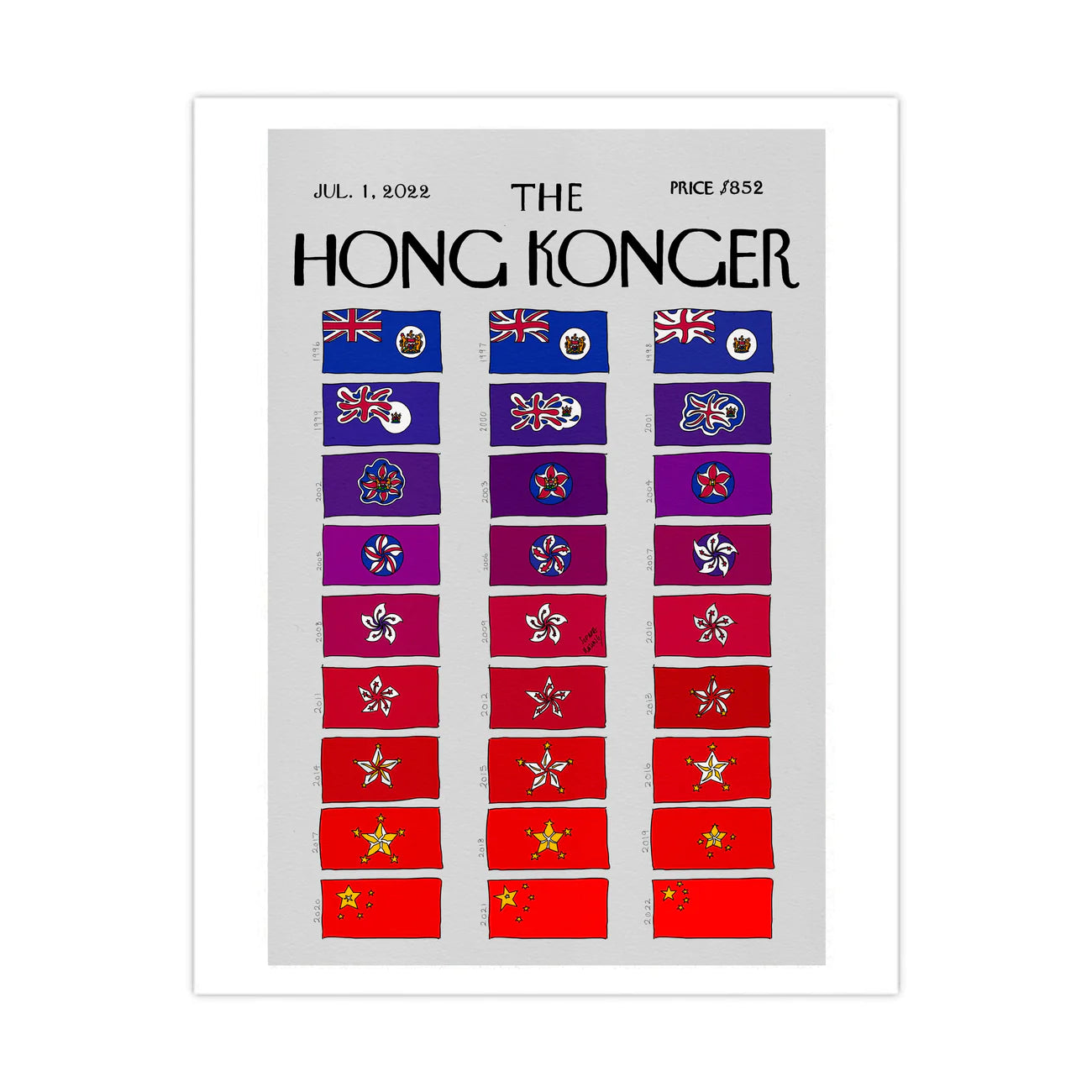 LIMITED SERIES SOPHIA HOTUNG PRINT: Flagpolar