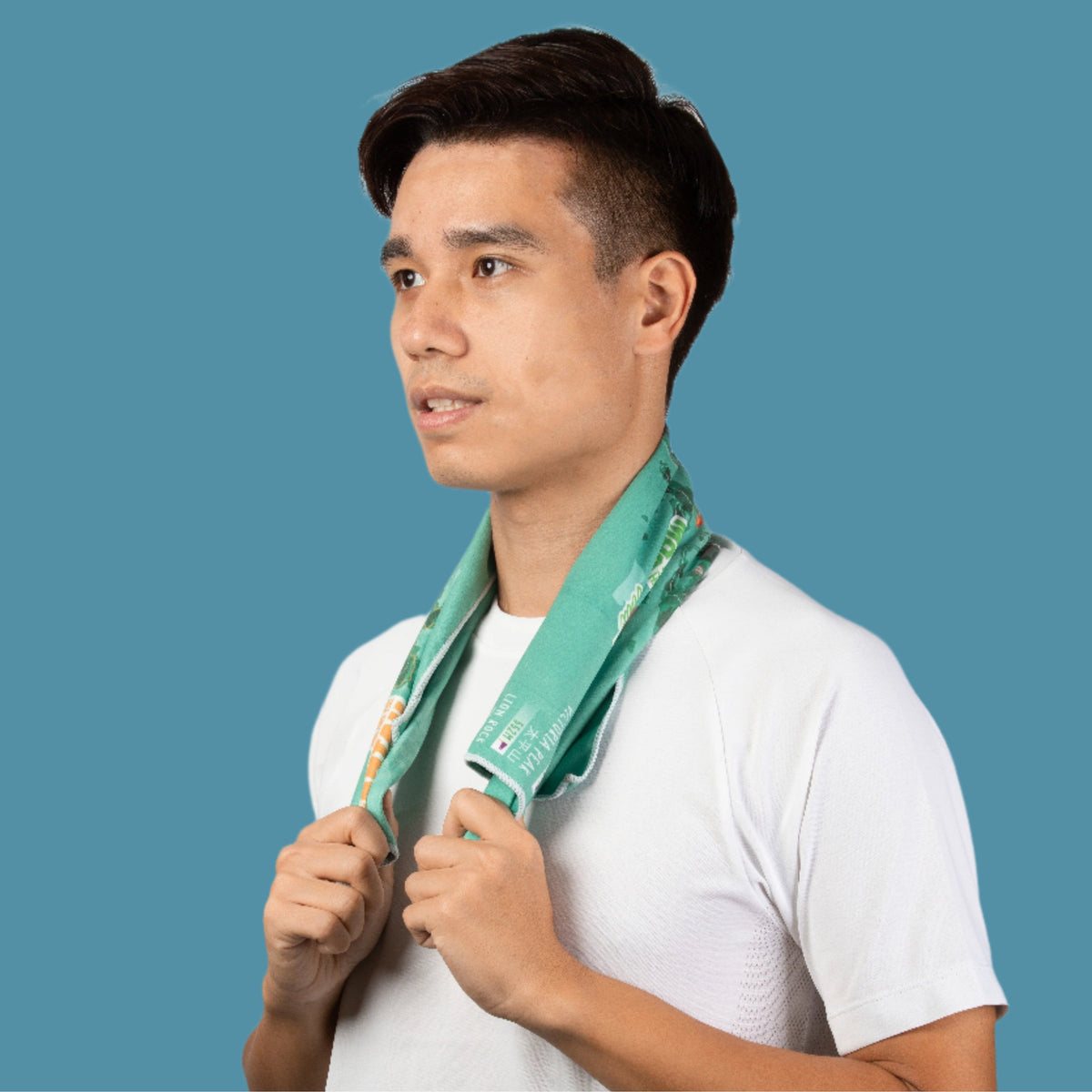 HIKING TOWEL: Hong Kong Map Green