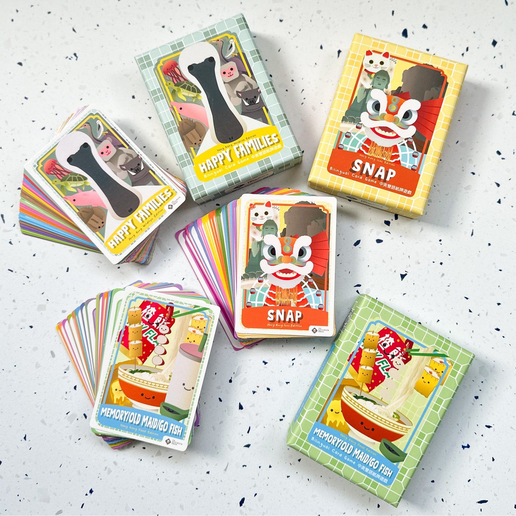 CARD GAME: Memory / Go Fish / Old Maid- Food Edition