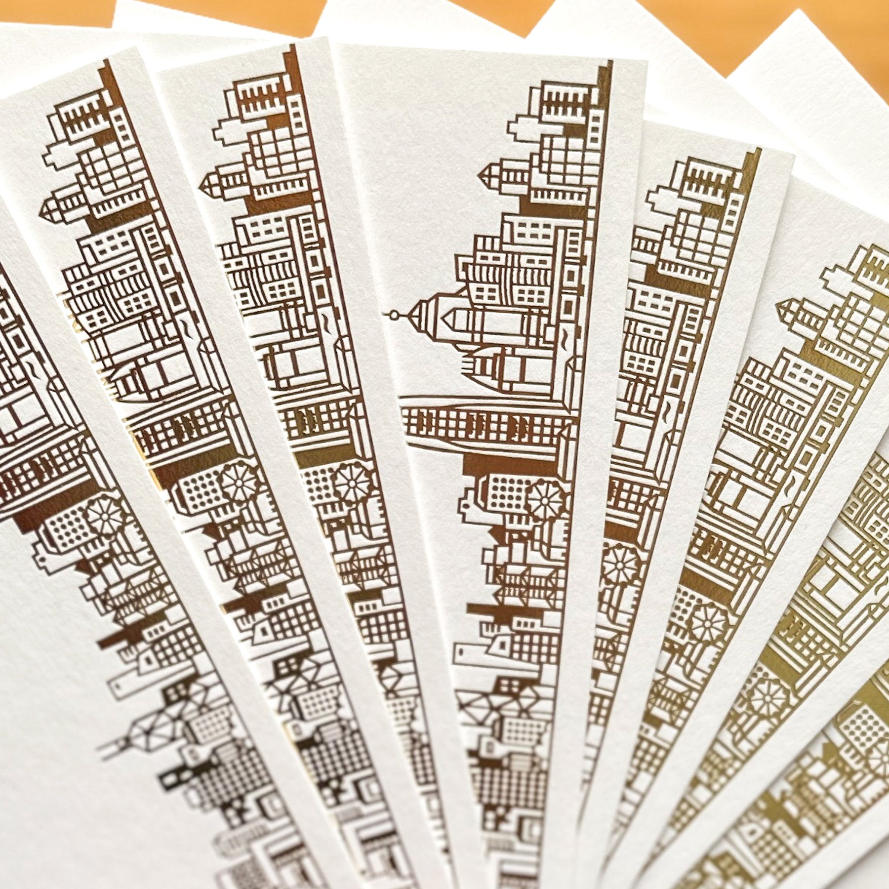 LUXE BOXED NOTECARDS - Hong Kong Skyline (set of 8)