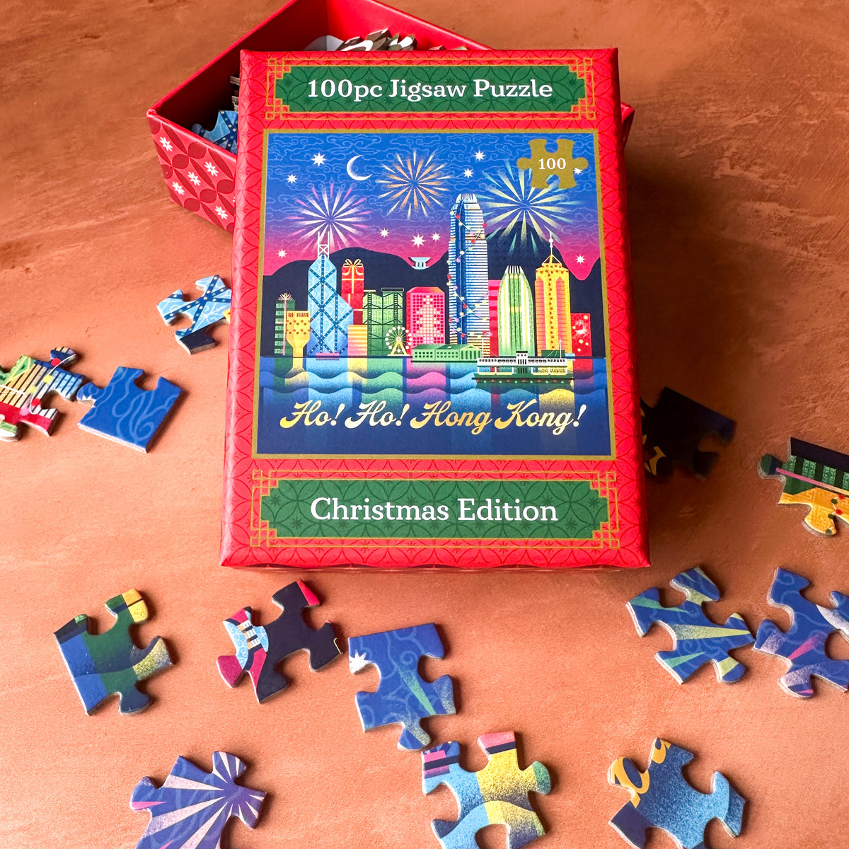 CHRISTMAS EDITION 100PC PUZZLE: Ho Ho Hong Kong