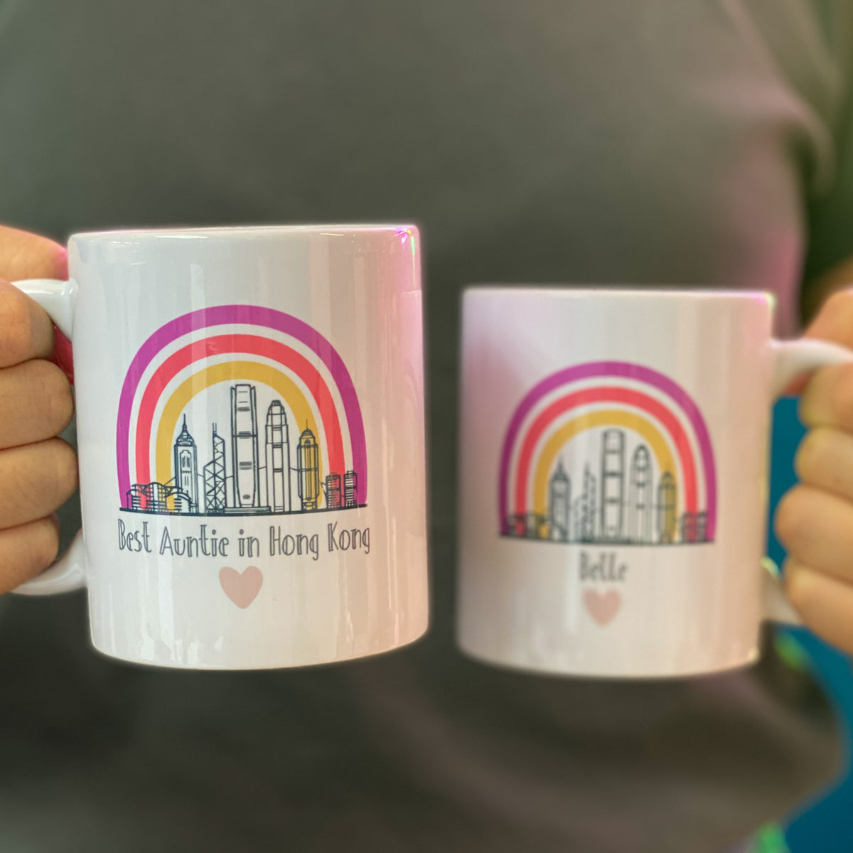PERSONALISED MUG: Best In Hong Kong (Pink/Heart)