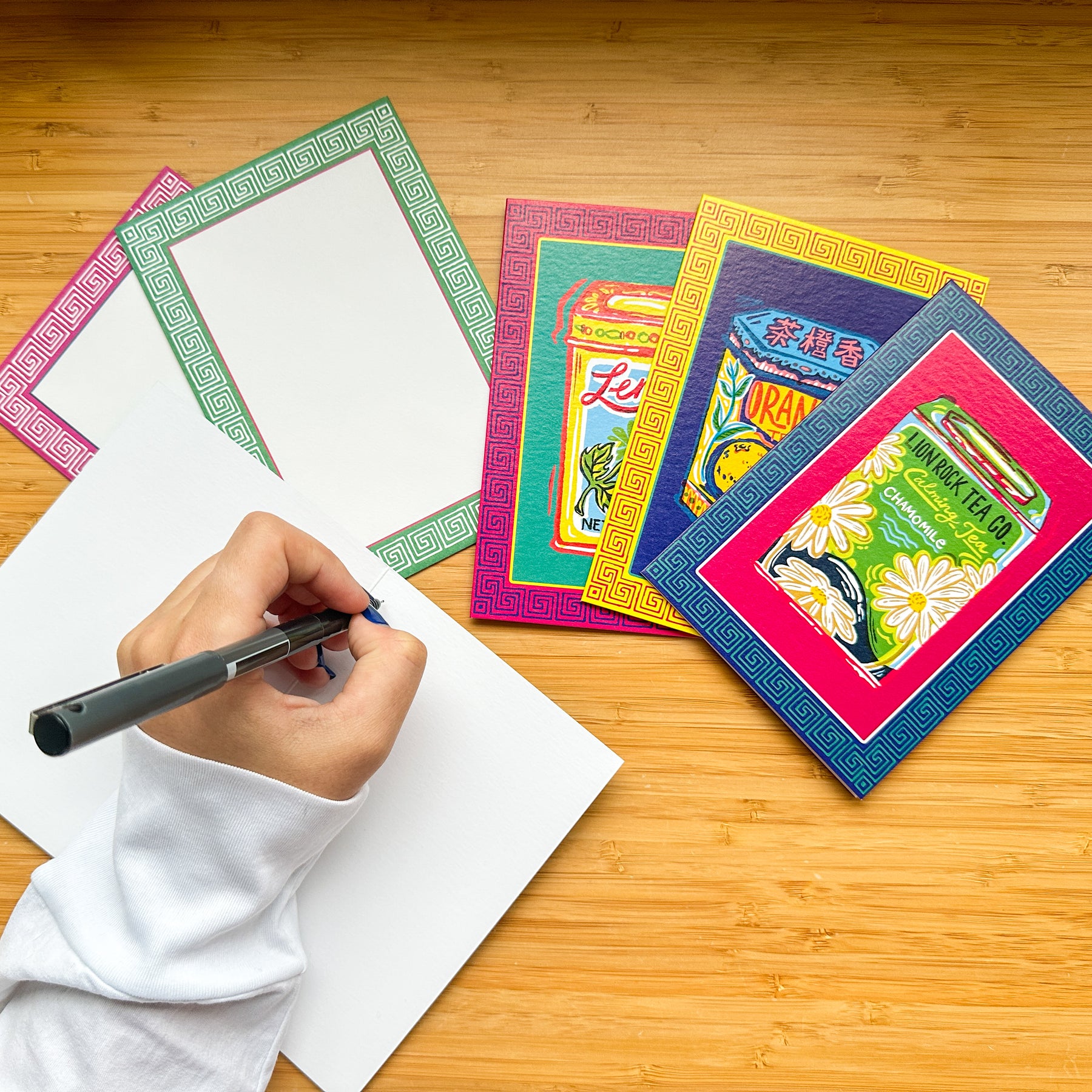 BOXED NOTECARDS: Vintage Tea Lovers (set of 8)
