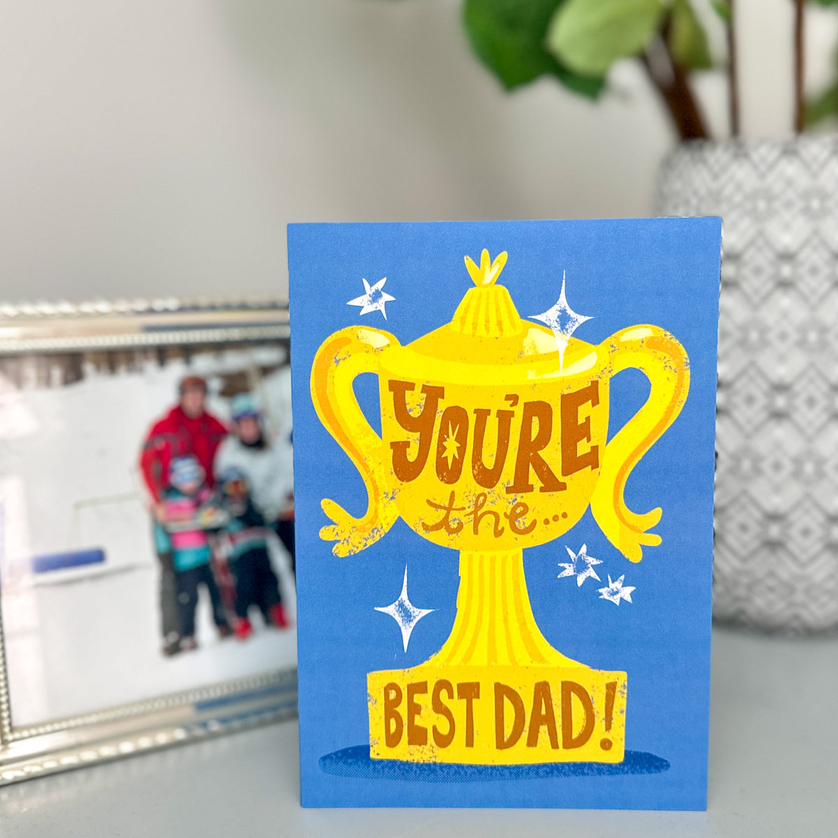 GREETING CARD: Trophy- Best Dad
