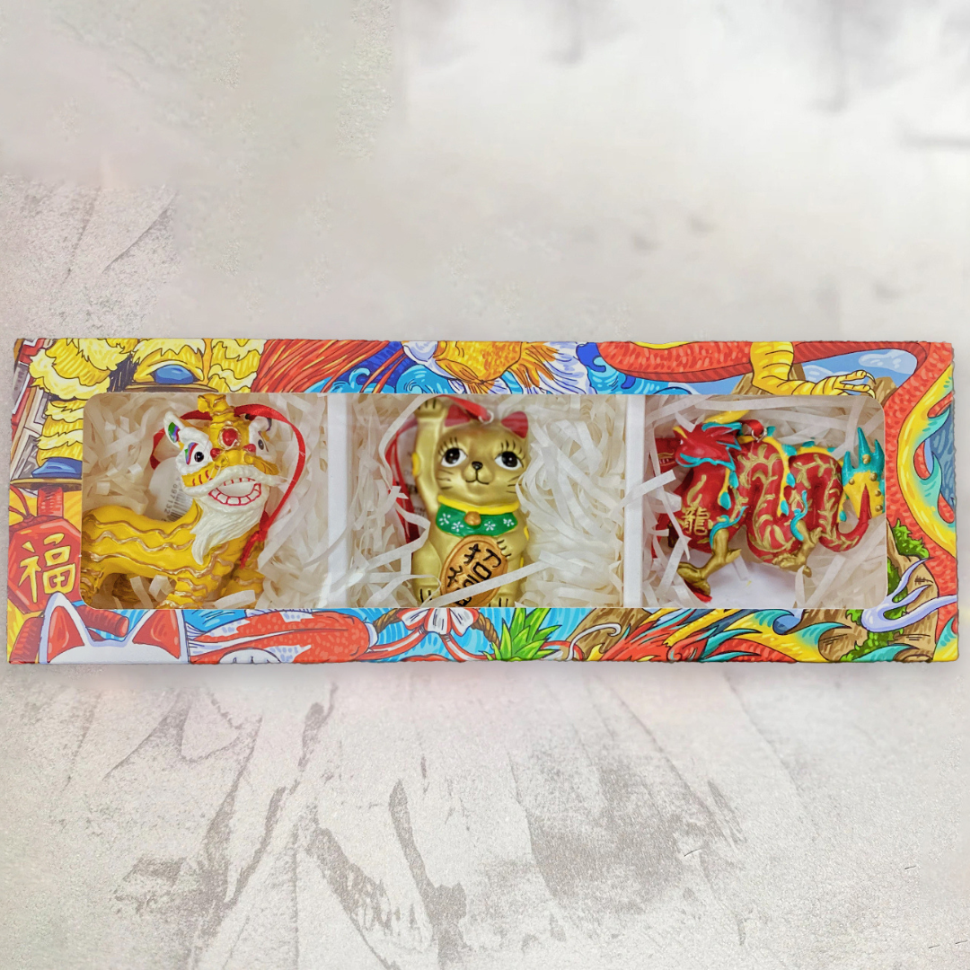 HANGING DECORATIONS: 3-Piece Fortune Set