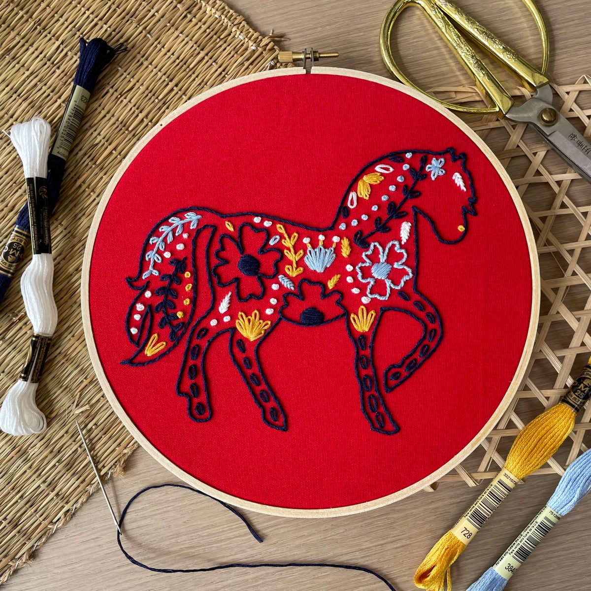 EMBROIDERY KIT: Year of the Horse