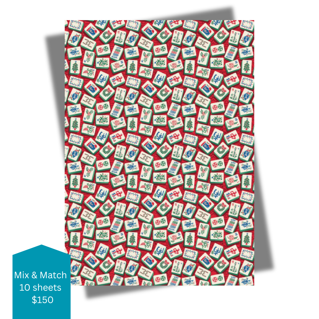 CHARITY CHRISTMAS WRAP: Festive Mahjong
