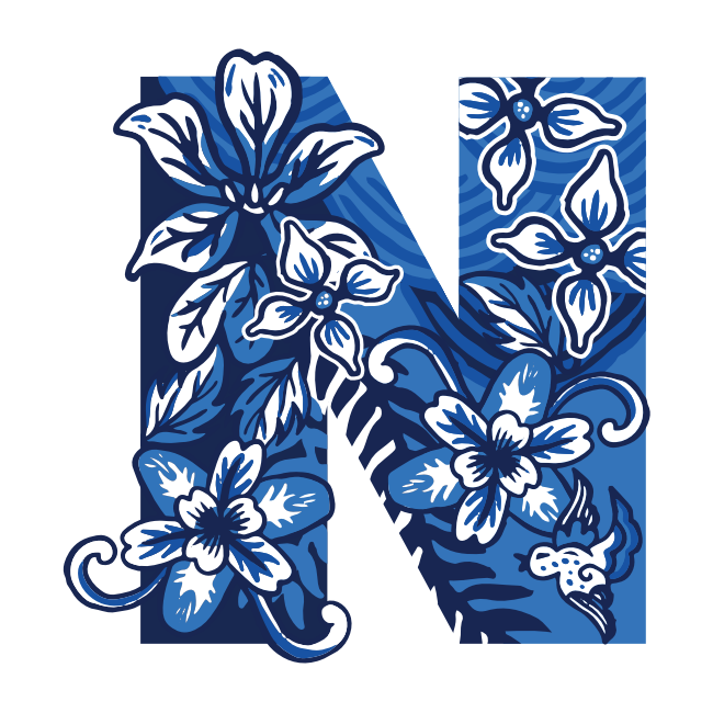 PERSONALISED PRINT: Classic Chinoiserie Style Name / Number