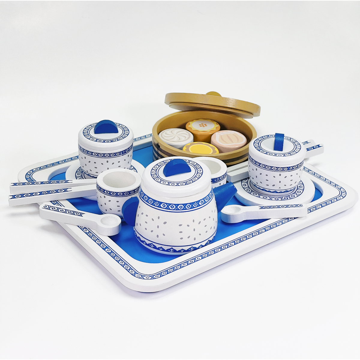 UNBOXED FLASH SALE WOODEN TEA SET: Yum Cha