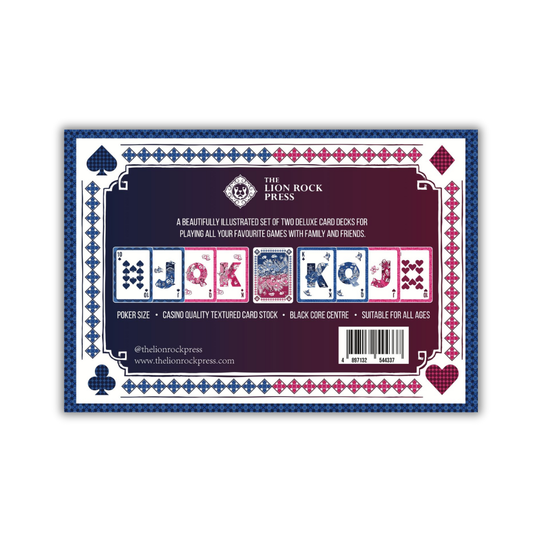 DELUXE PLAYING CARDS: Chinoiserie Twin Pack