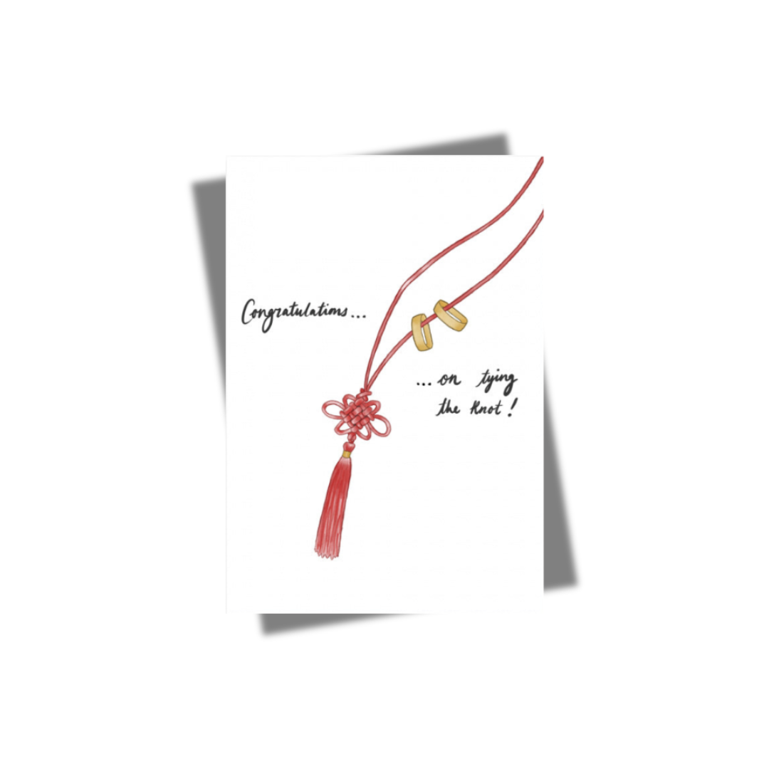 GREETING CARD: Wedding- Tying the Knot