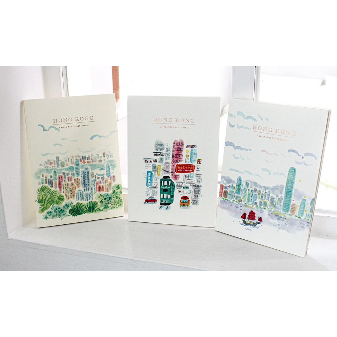 NOTEBOOK: HK Tram / HK Harbour / Victoria Peak ( 3 designs)