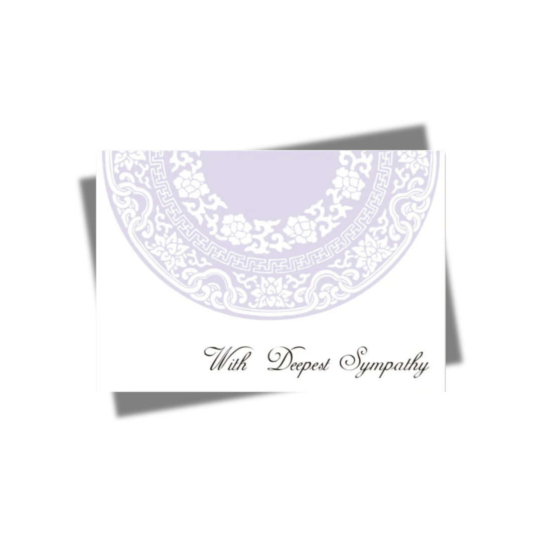 GREETING CARD: With Deepest Sympathy