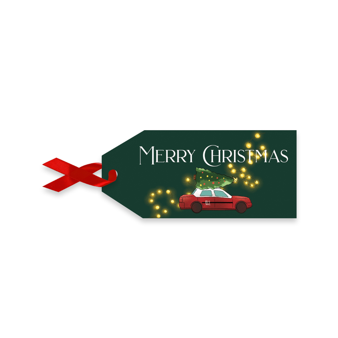 CHRISTMAS GIFT WRAP & TAGS: Festive Hong Kong Icons (10 sheets + 20 tags)