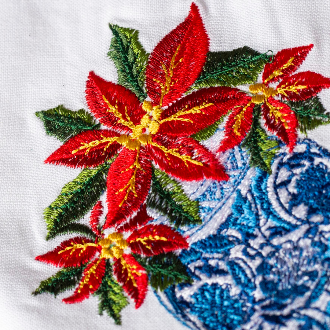 100% COTTON NAPKIN 4PC SET: Christmas Chinoiserie