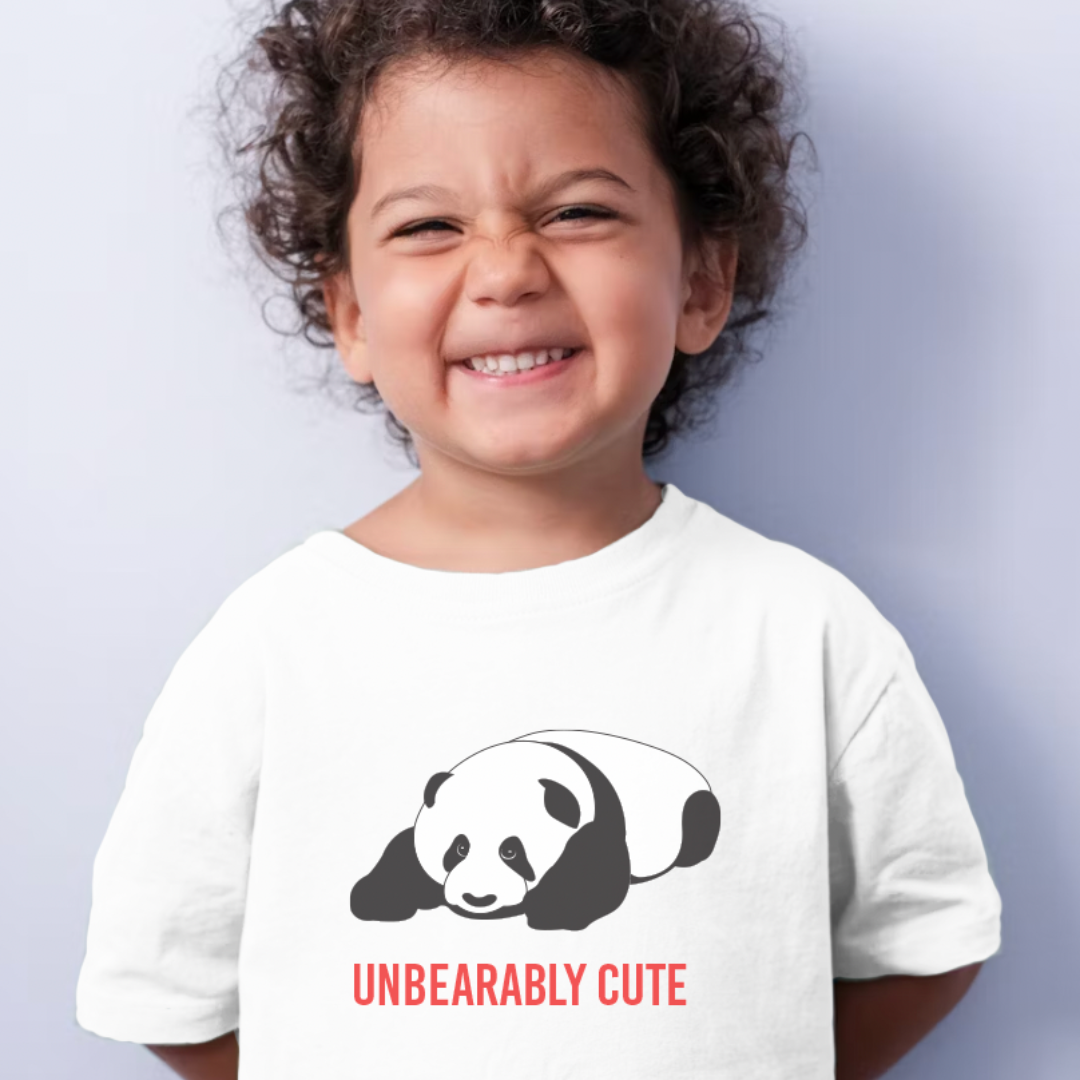KIDS T-SHIRT: Panda- Unbearably Cute