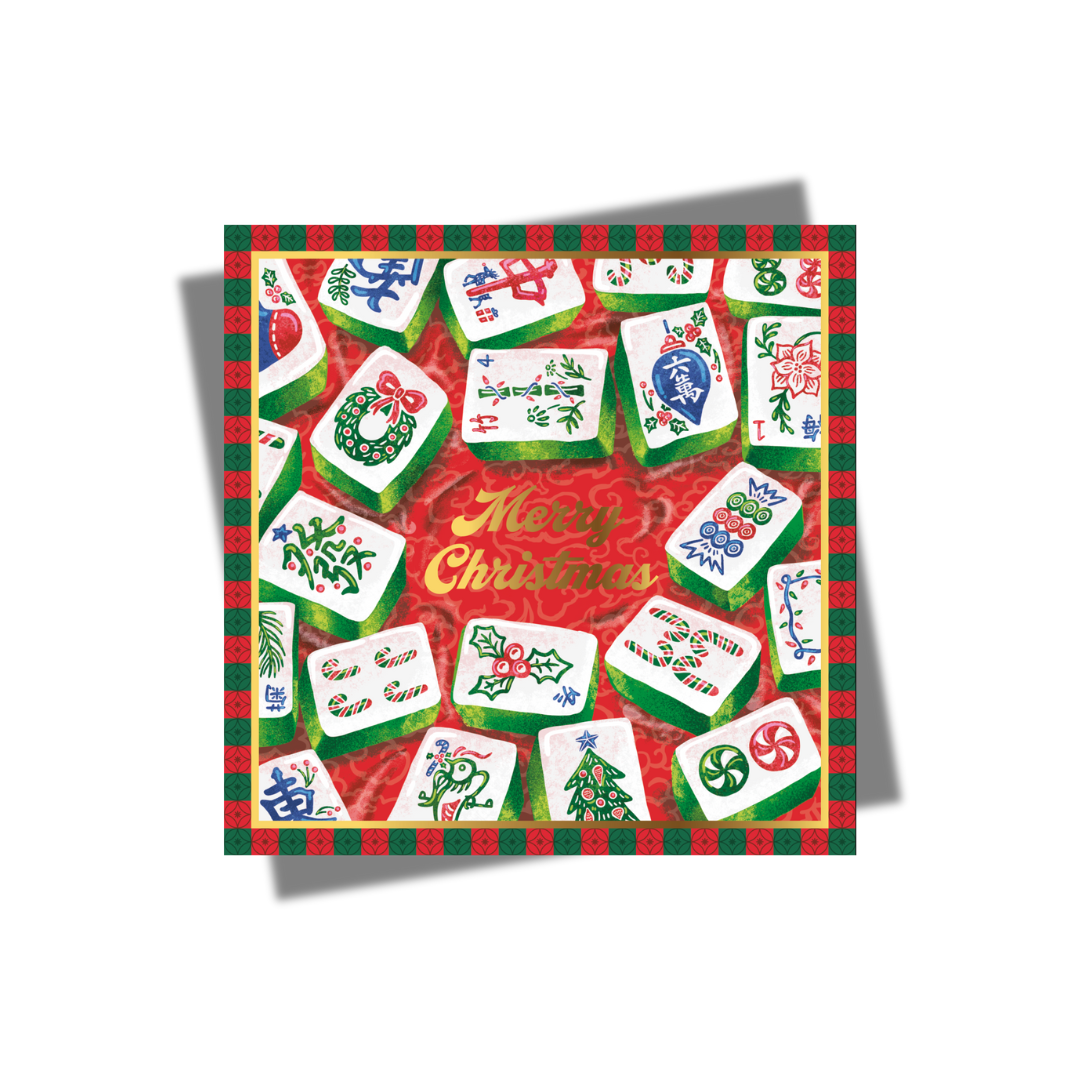 CHARITY CHRISTMAS CARD: Festive Mahjong (8 pack)