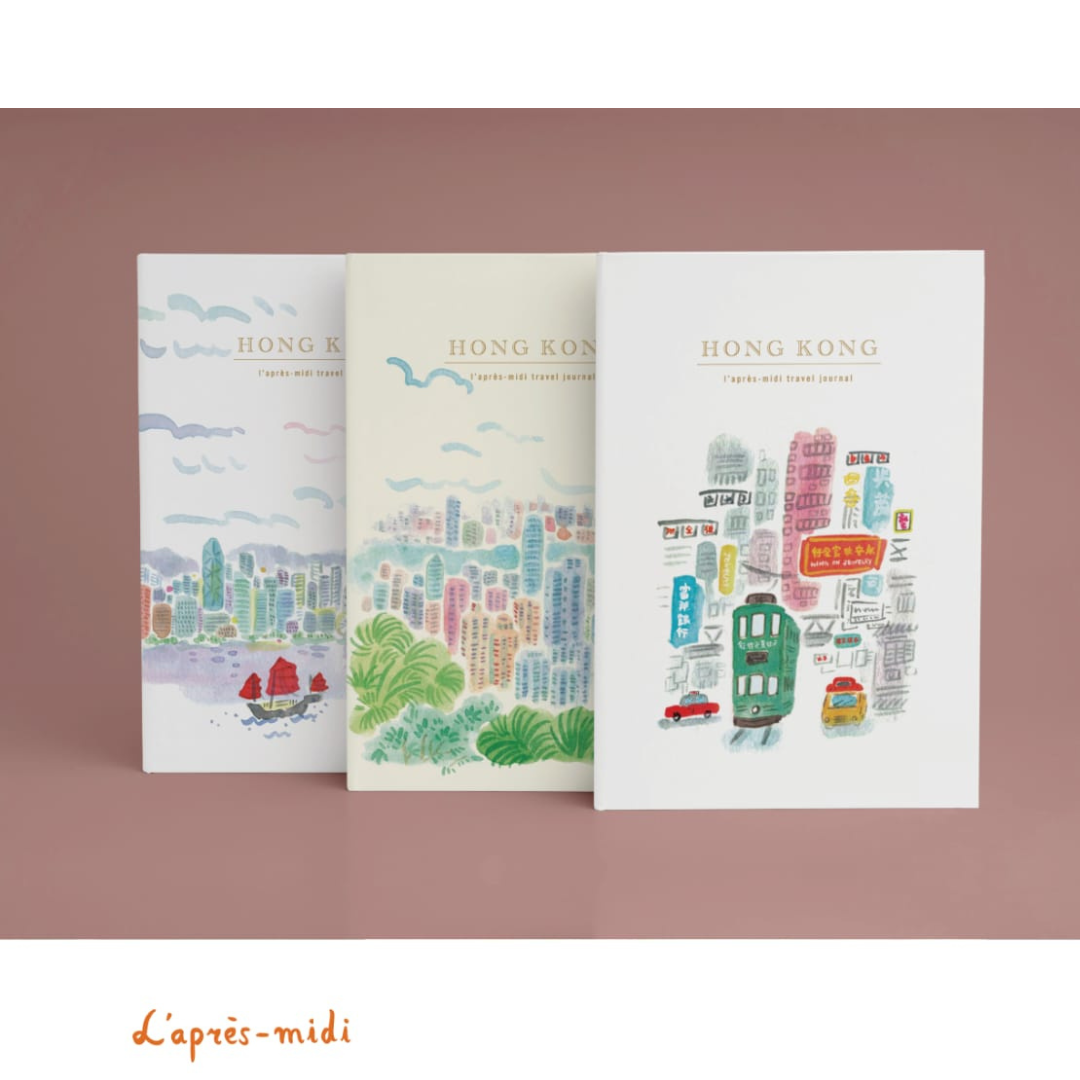 NOTEBOOK: HK Tram / HK Harbour / Victoria Peak ( 3 designs)