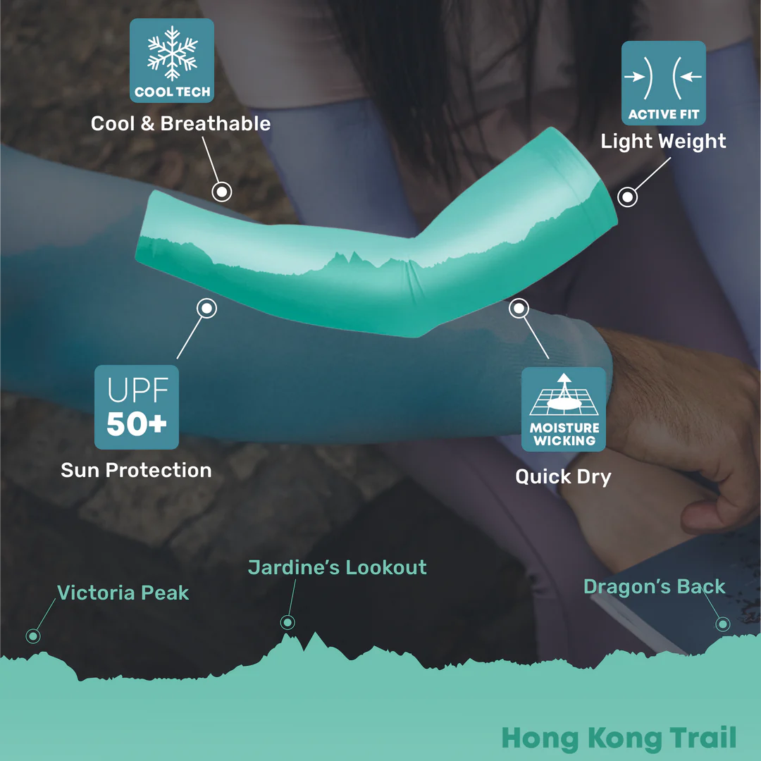 COOLING ARM SLEEVE - Hong Kong Trail Turquoise