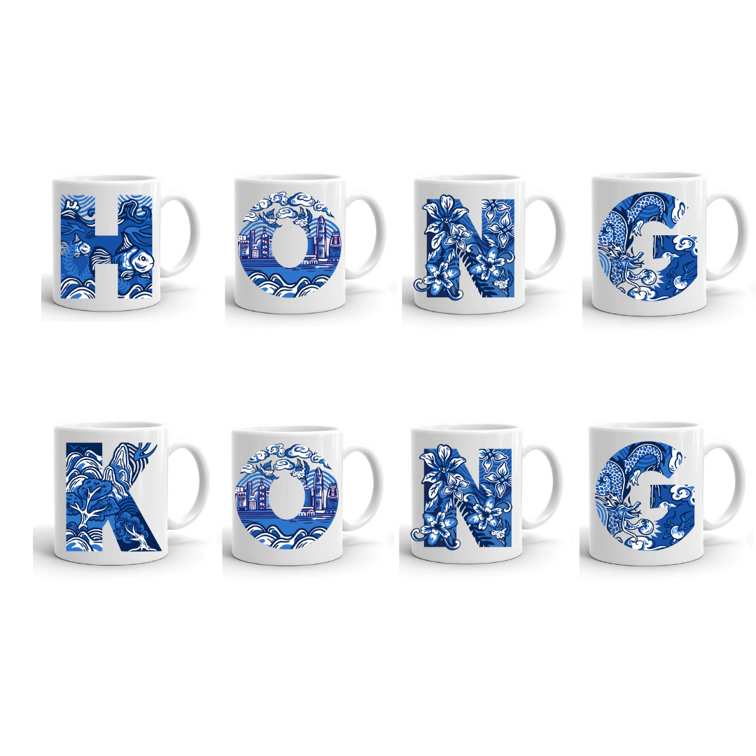 MUG: CHINOISERIE ALPHABET (A-Z)