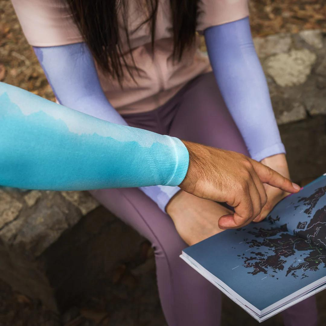 COOLING ARM SLEEVE - Hong Kong Trail Turquoise