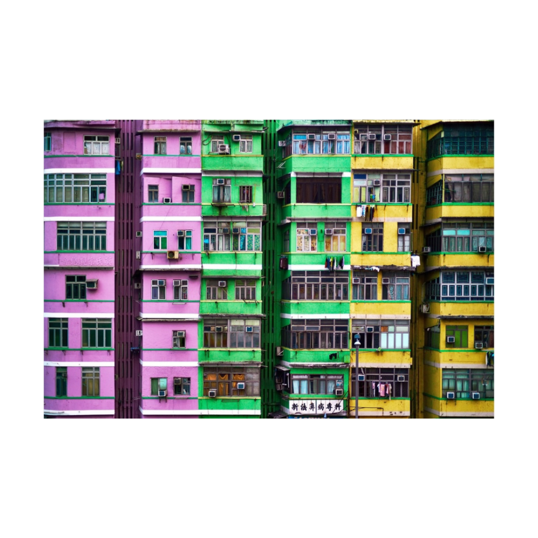 COLLECTOR'S PRINT - To Kwa Wan Buildings