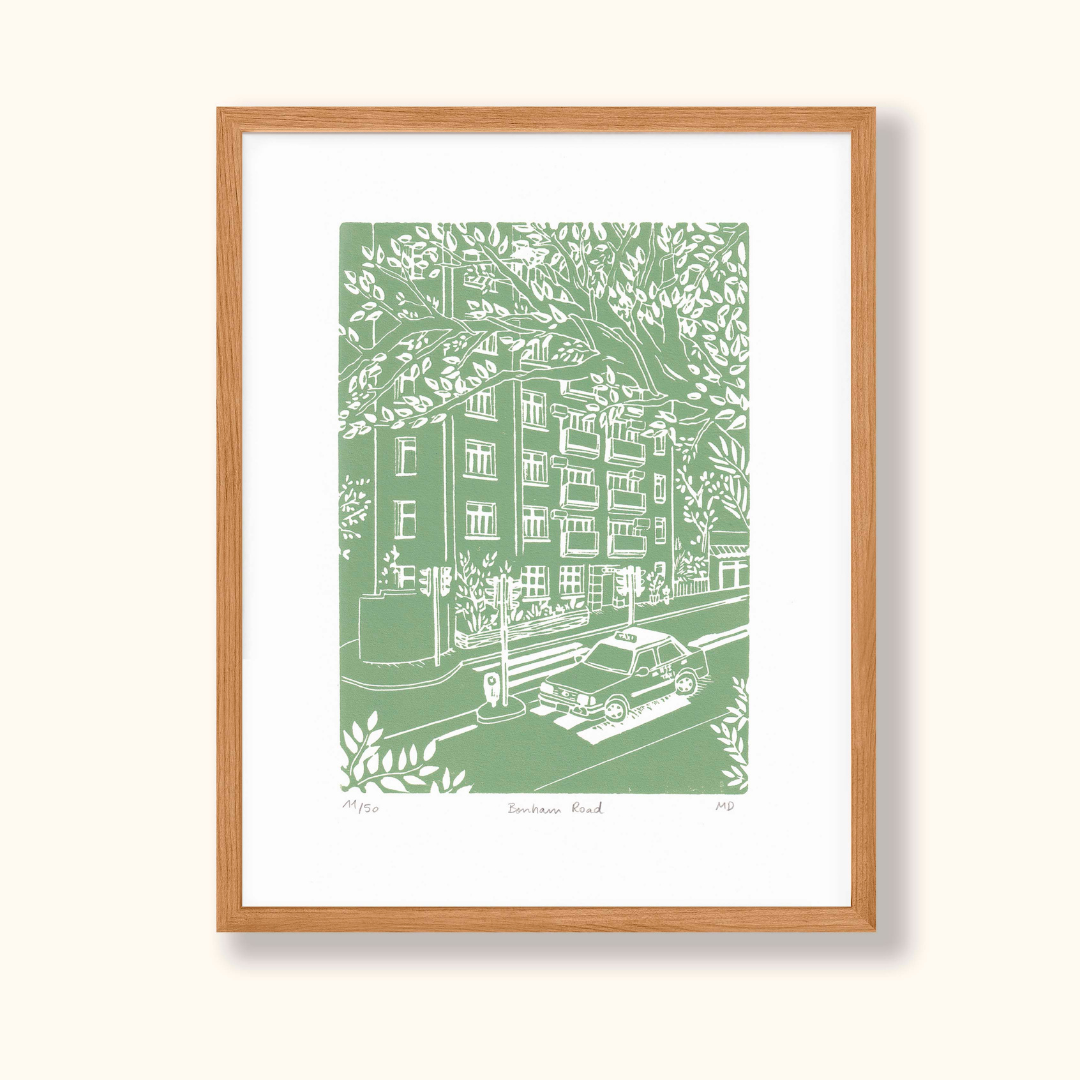COULEUR AUBE PRINT: Bonham Road Linoprint (available in 2 colours)