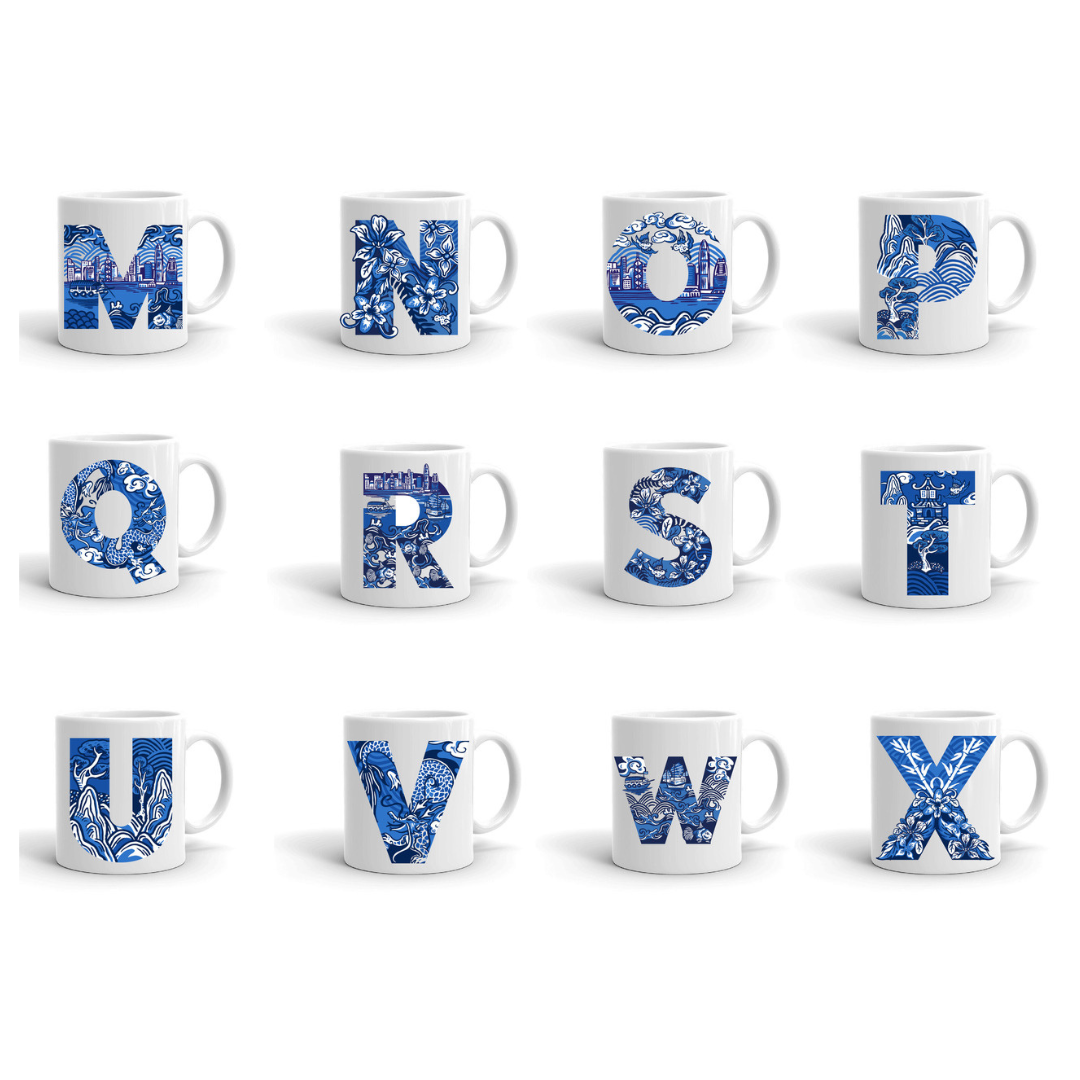 MUG: CHINOISERIE ALPHABET (A-Z)