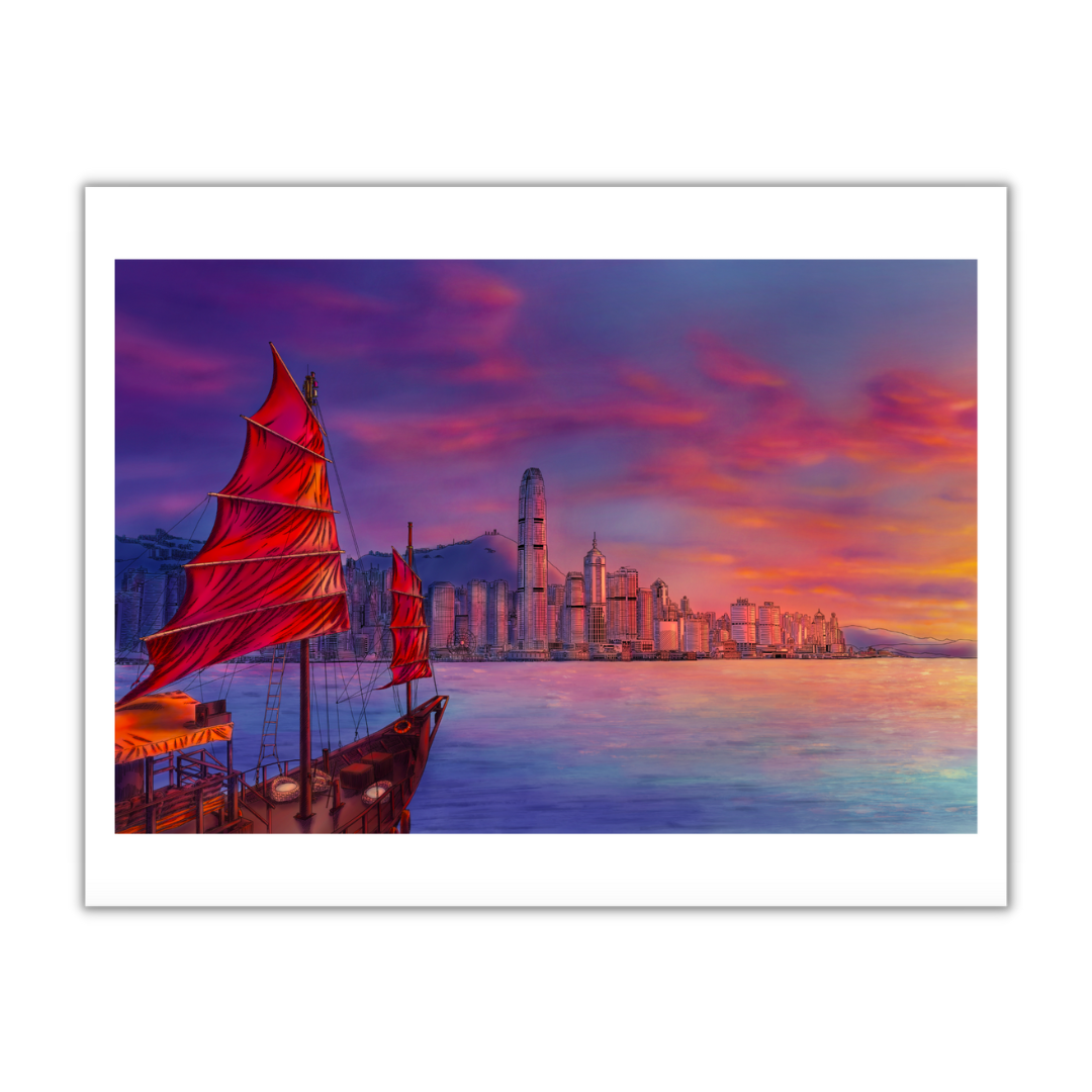 DWD PRINT: Sailing Sunset