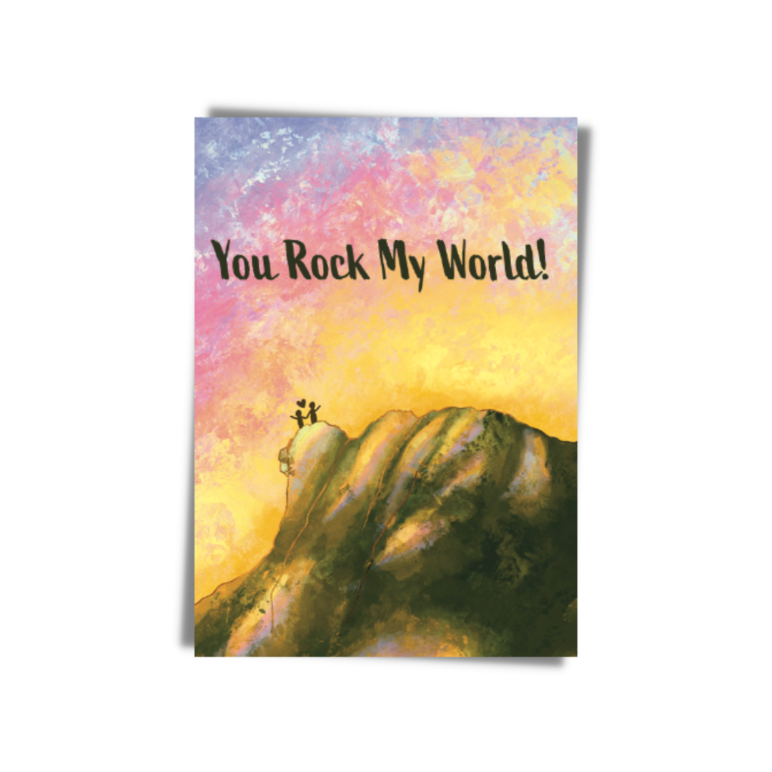 GREETING CARD: You Rock My World