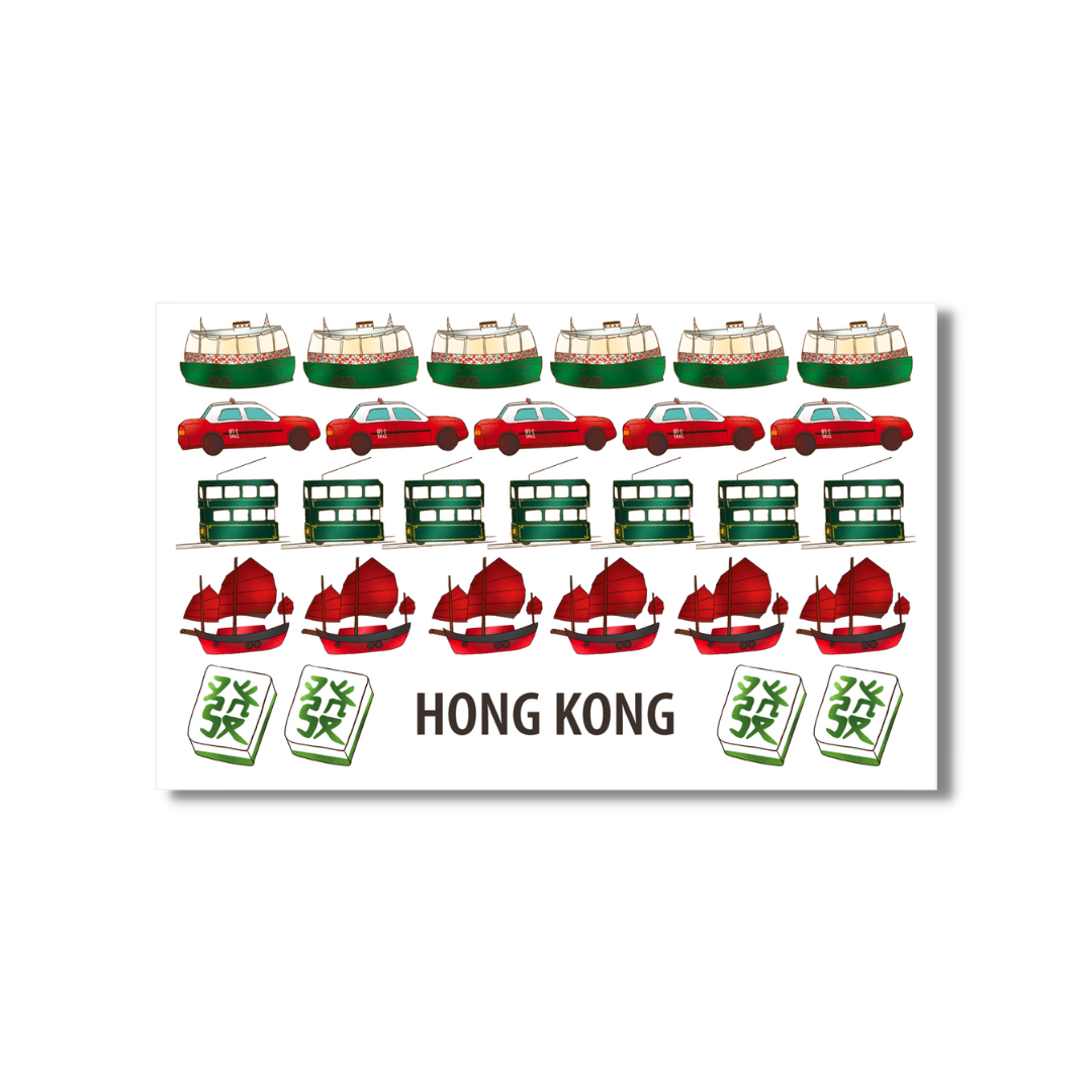 LRP POSTCARD: Hong Kong Icons