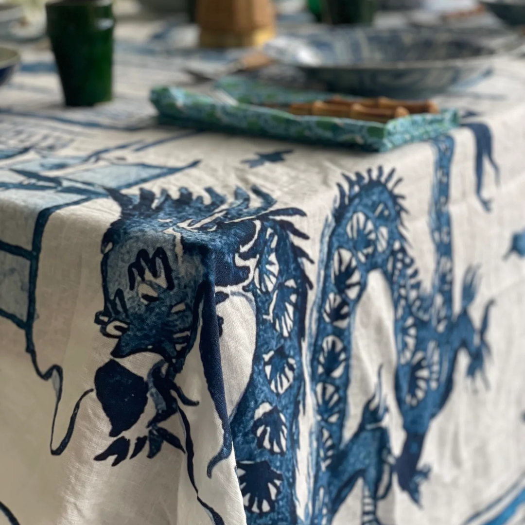 LINEN TABLECLOTH: Hong Kong Homage