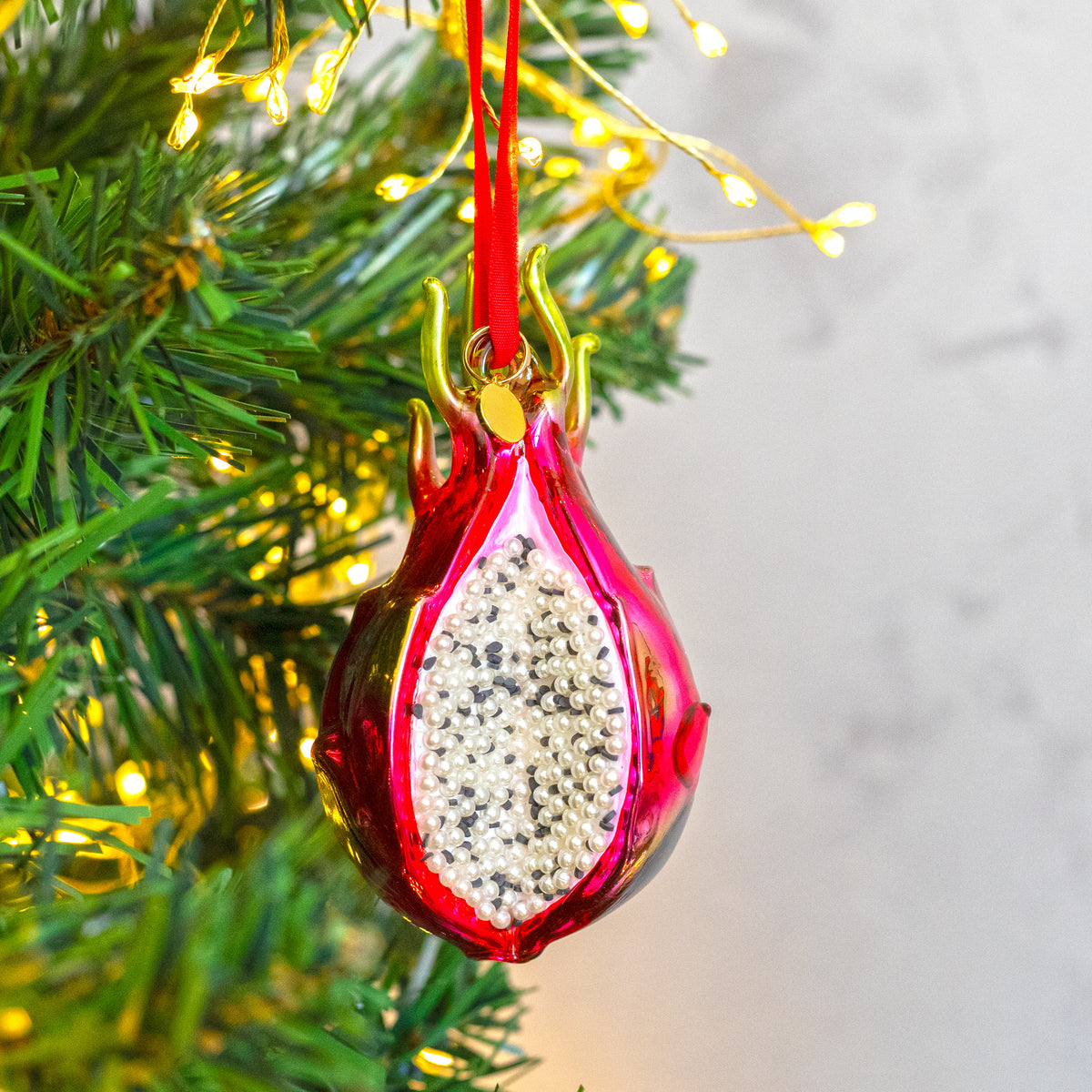 GLASS DECORATION: Dragon Fruit