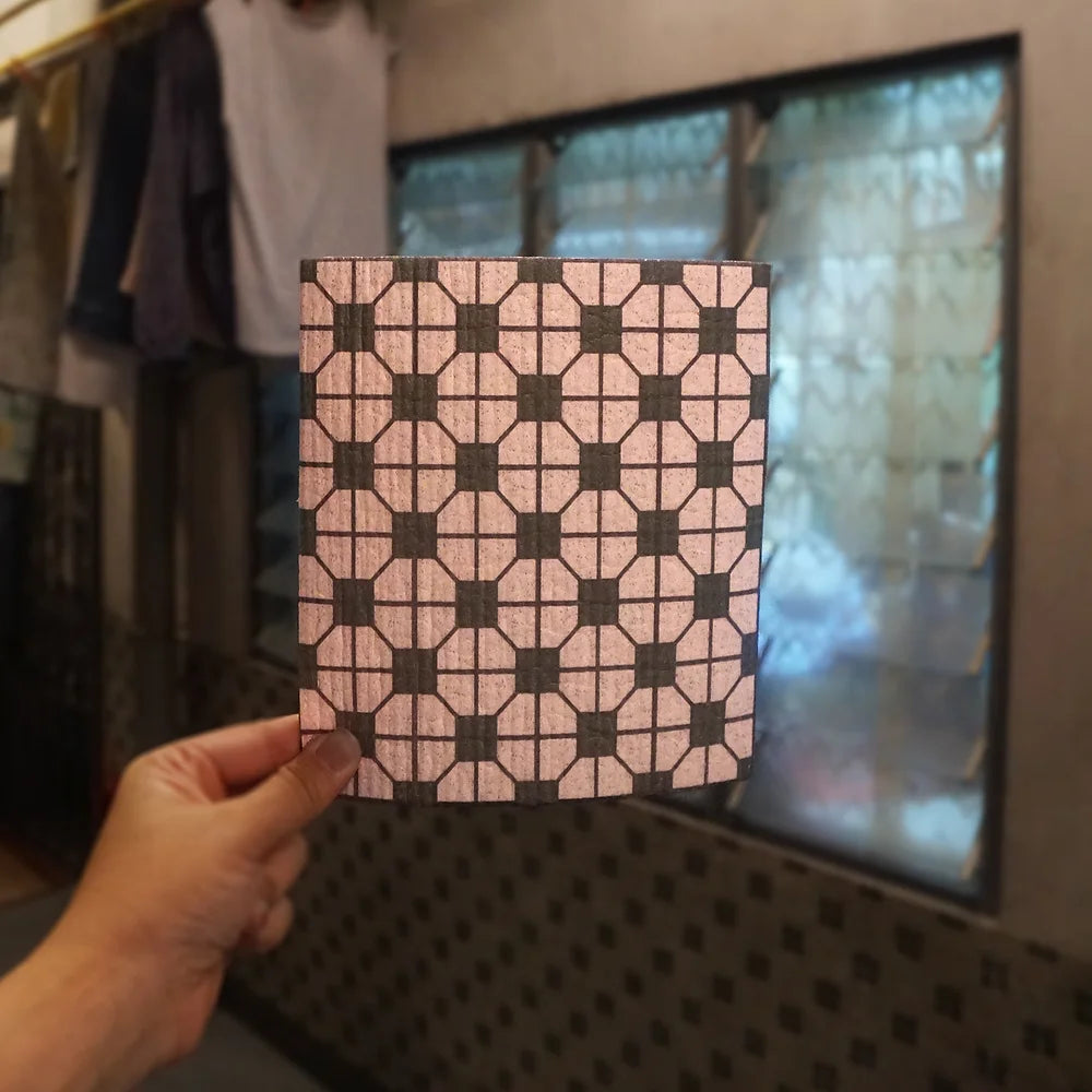ECO-FRIENDLY SPONGE CLOTH: Dai Cha Fan Mosaic Tile (2 colours)